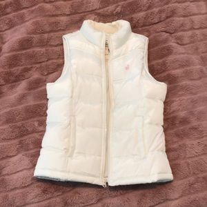 Kids White Puffer Vest